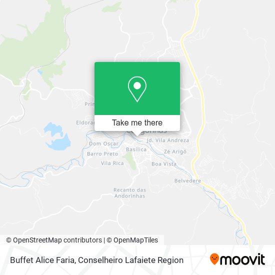 Buffet Alice Faria map