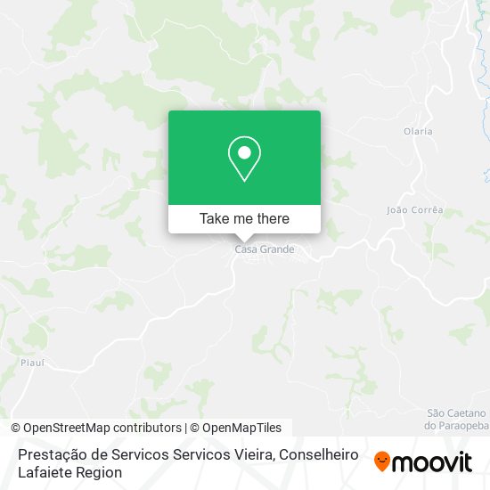 Prestação de Servicos Servicos Vieira map