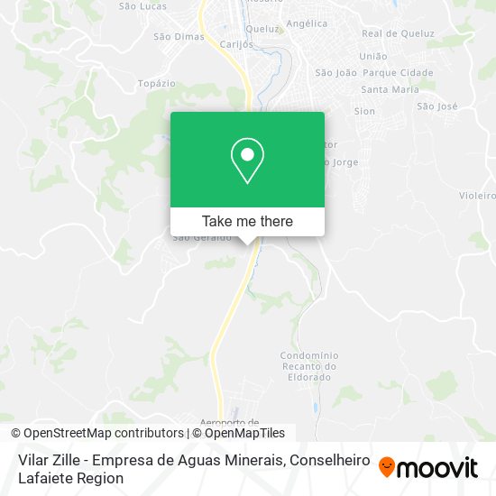 Vilar Zille - Empresa de Aguas Minerais map