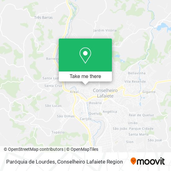 Paróquia de Lourdes map