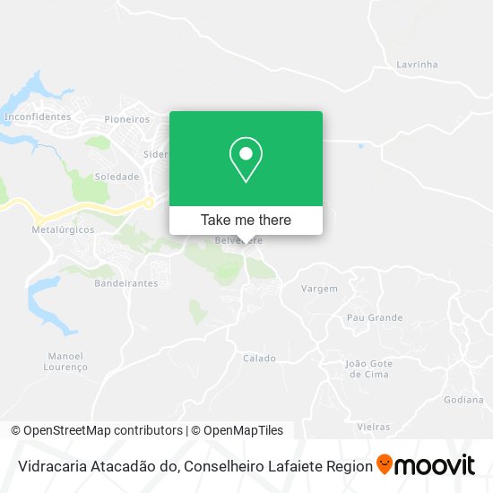 Vidracaria Atacadão do map