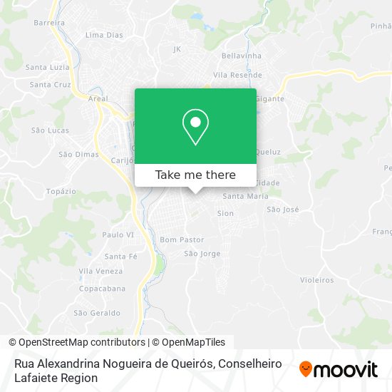 Rua Alexandrina Nogueira de Queirós map