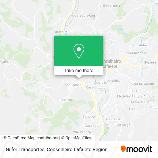 Gilfer Transportes map