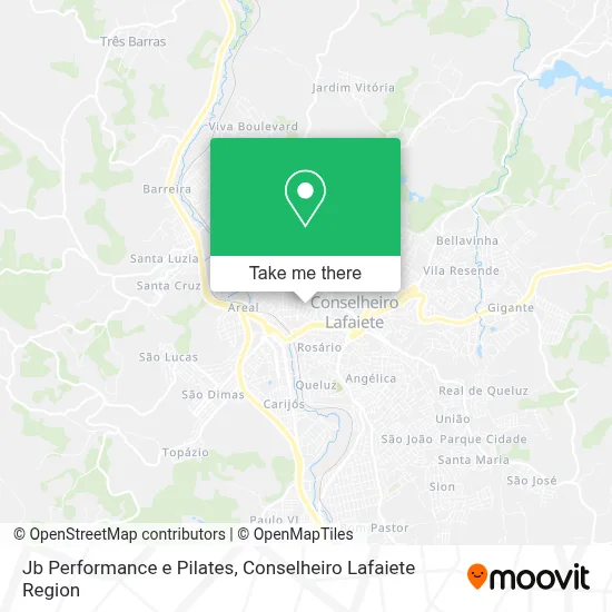 Jb Performance e Pilates map
