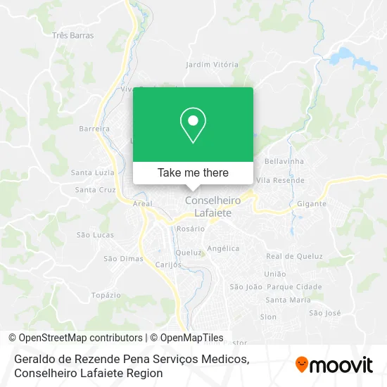 Geraldo de Rezende Pena Serviços Medicos map