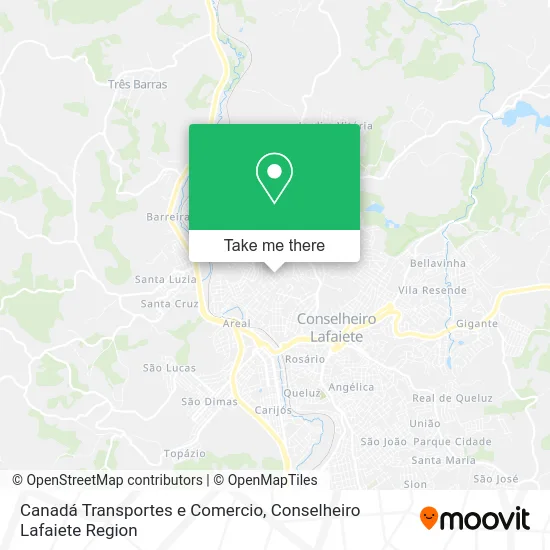 Canadá Transportes e Comercio map