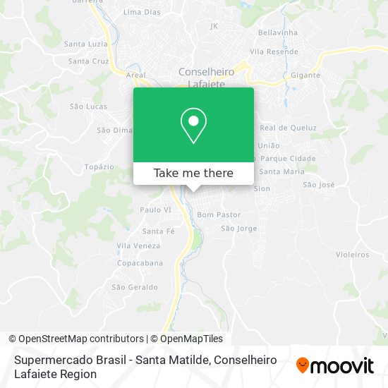 Mapa Supermercado Brasil - Santa Matilde