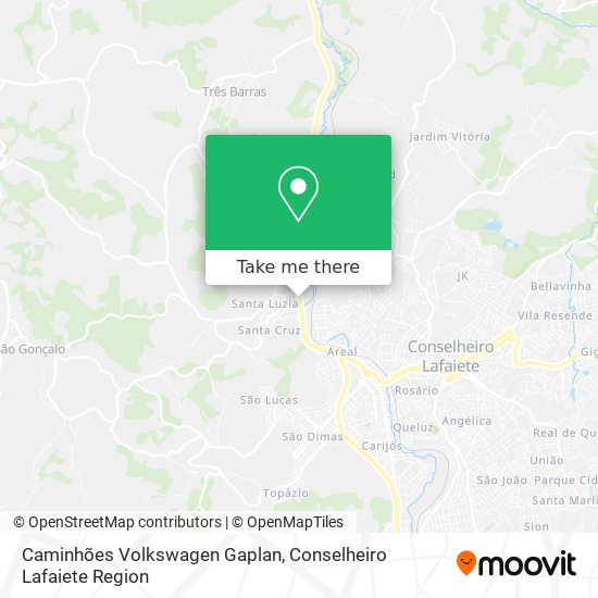 Caminhões Volkswagen Gaplan map