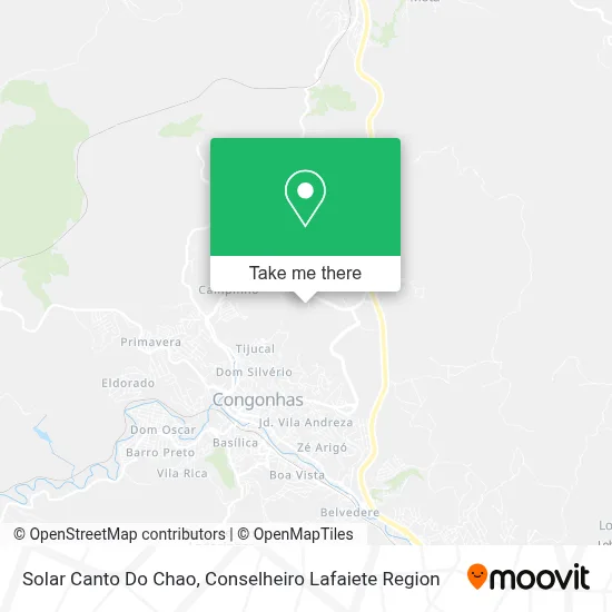 Solar Canto Do Chao map