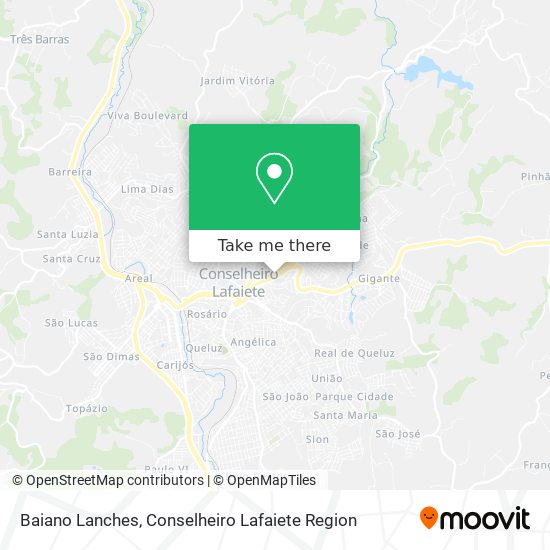 Baiano Lanches map