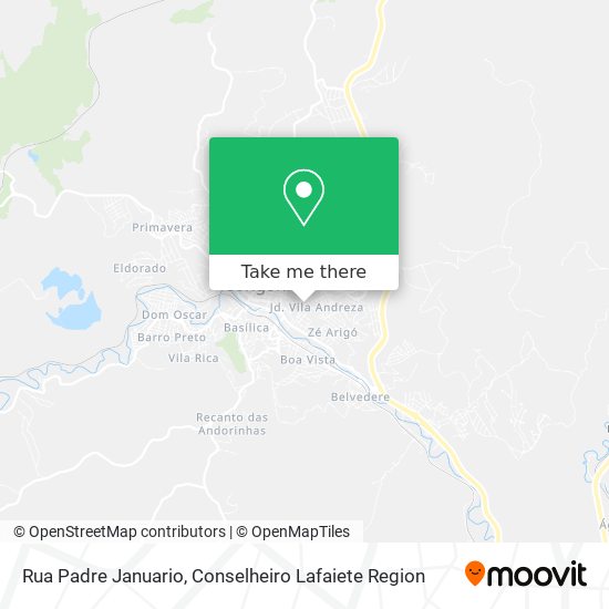 Rua Padre Januario map
