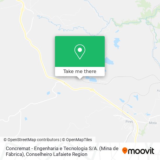 Concremat - Engenharia e Tecnologia S / A. (Mina de Fábrica) map
