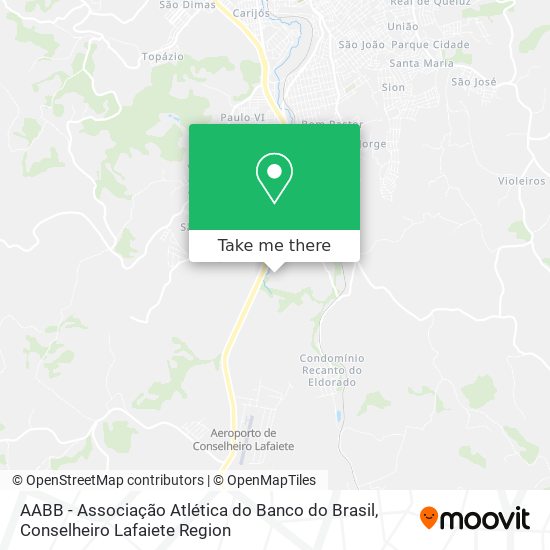 Mapa AABB - Associação Atlética do Banco do Brasil