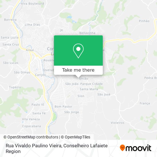 Rua Vivaldo Paulino Vieira map