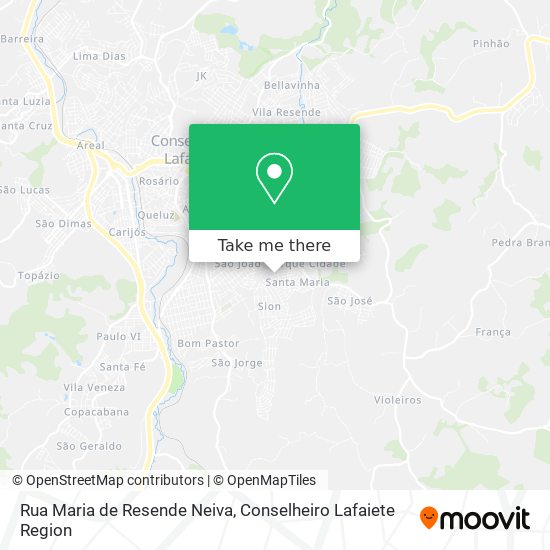 Rua Maria de Resende Neiva map