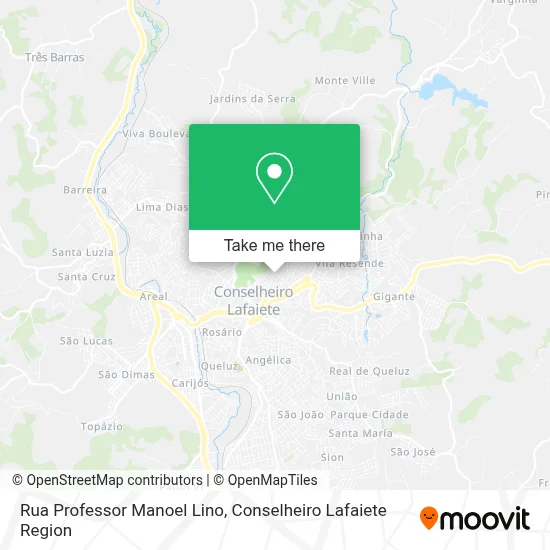 Rua Professor Manoel Lino map
