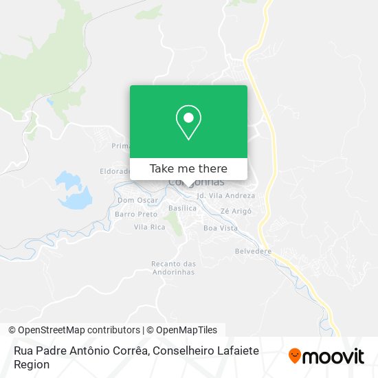 Mapa Rua Padre Antônio Corrêa