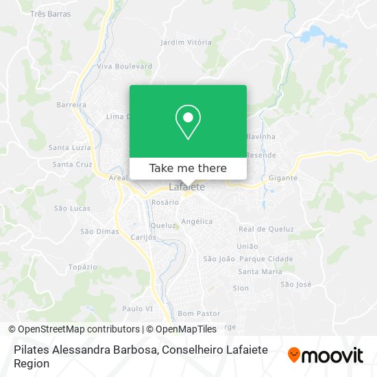 Pilates Alessandra Barbosa map