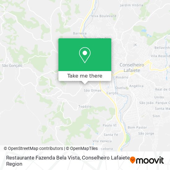 Restaurante Fazenda Bela Vista map