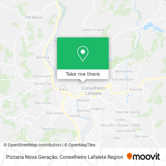 Pizzaria Nova Geração map