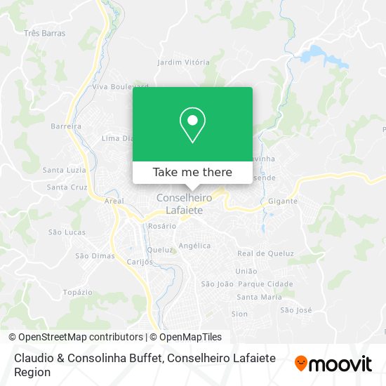 Claudio & Consolinha Buffet map