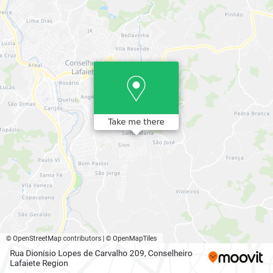 Rua Dionísio Lopes de Carvalho 209 map