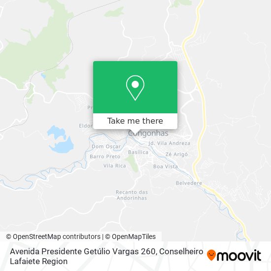 Mapa Avenida Presidente Getúlio Vargas 260