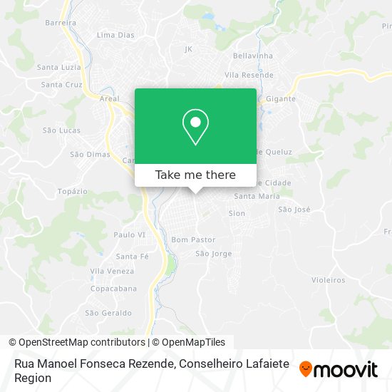 Rua Manoel Fonseca Rezende map