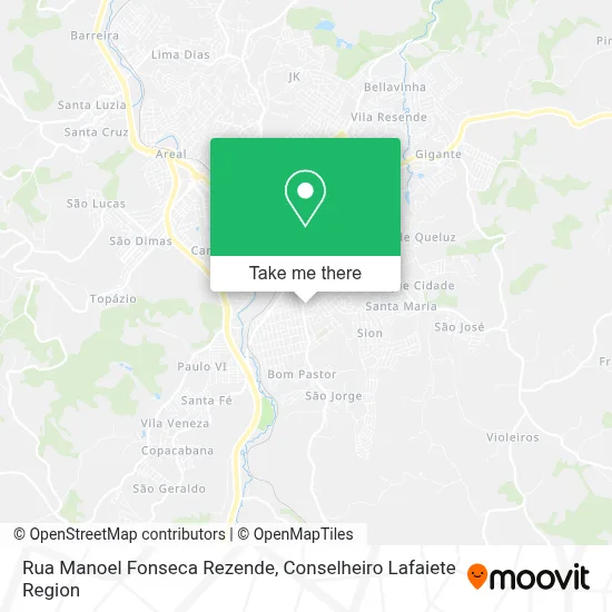 Rua Manoel Fonseca Rezende map