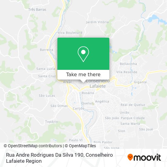 Rua Andre Rodrigues Da Silva 190 map