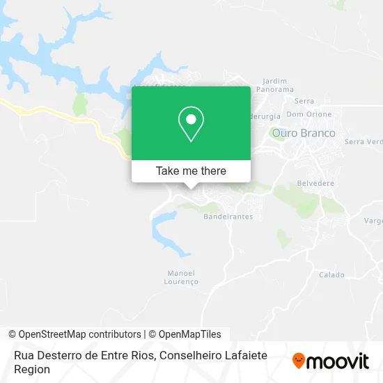 Rua Desterro de Entre Rios map