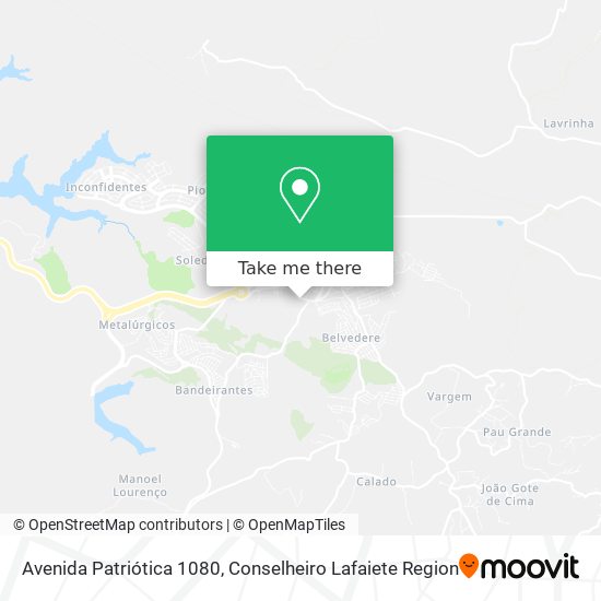 Avenida Patriótica 1080 map
