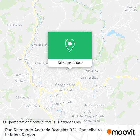 Rua Raimundo Andrade Dornelas 321 map