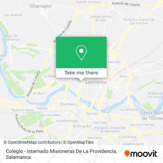 Colegio - Internado  Misioneras De La Providencia map
