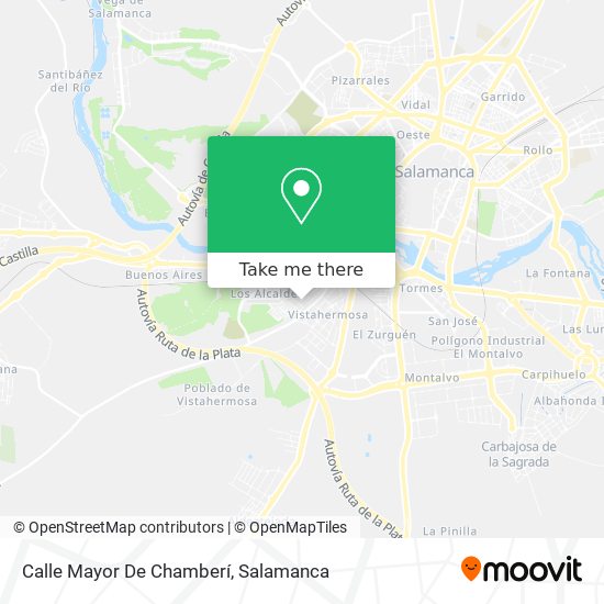 mapa Calle Mayor De Chamberí