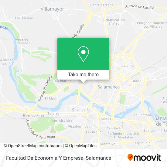Facultad De Economía Y Empresa map