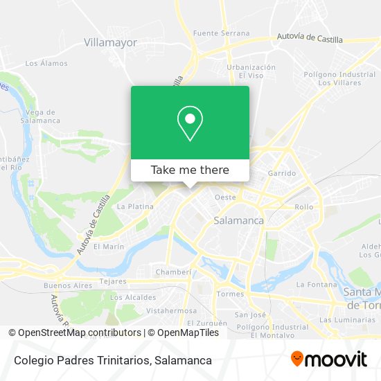 Colegio Padres Trinitarios map