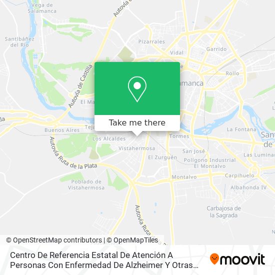 Centro De Referencia Estatal De Atención A Personas Con Enfermedad De Alzheimer Y Otras Demencias map