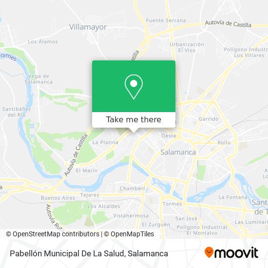 Pabellón Municipal De La Salud map