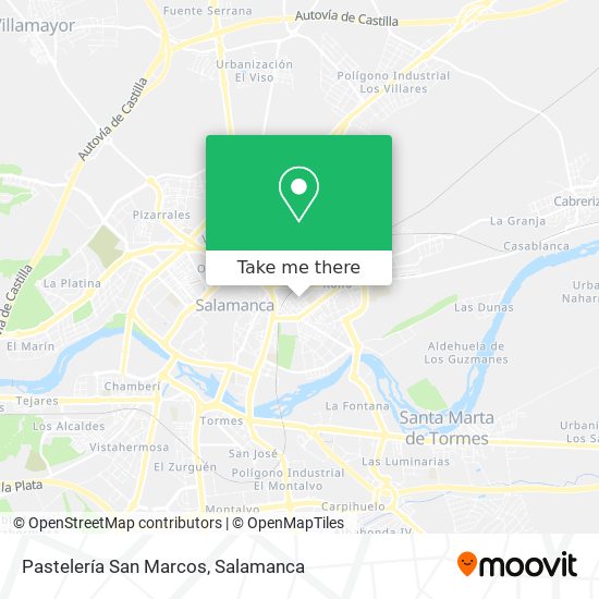 Pastelería San Marcos map