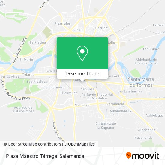 mapa Plaza Maestro Tárrega