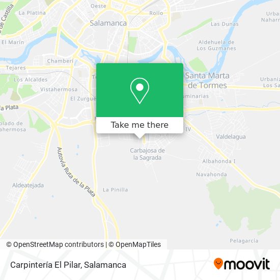 Carpintería El Pilar map