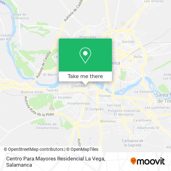 mapa Centro Para Mayores Residencial La Vega