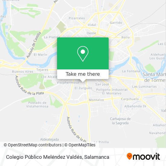 Colegio Público Meléndez Valdés map