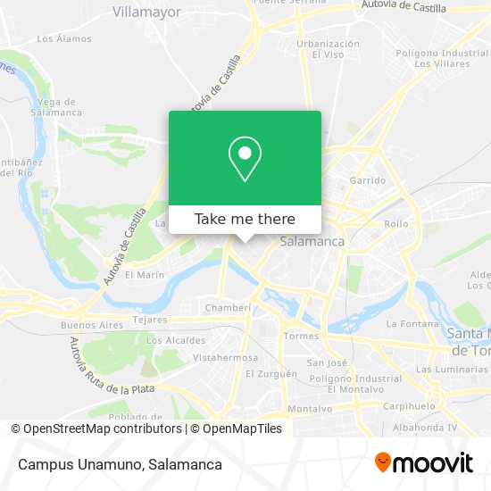 mapa Campus Unamuno