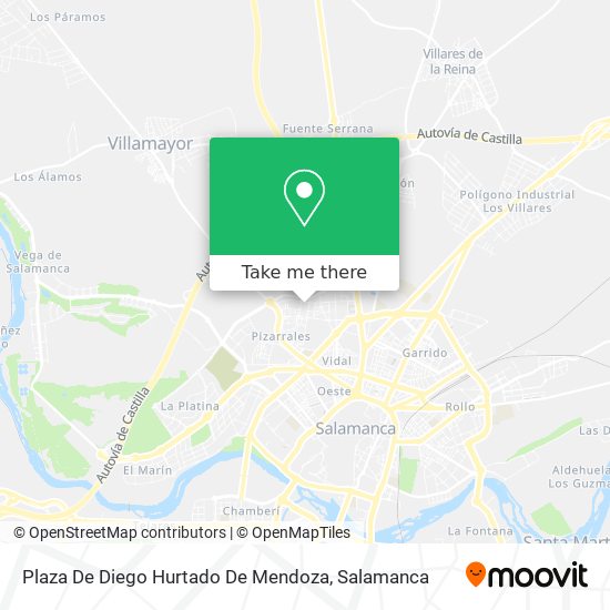 mapa Plaza De Diego Hurtado De Mendoza