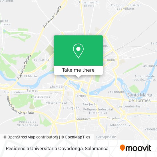 Residencia Universitaria Covadonga map