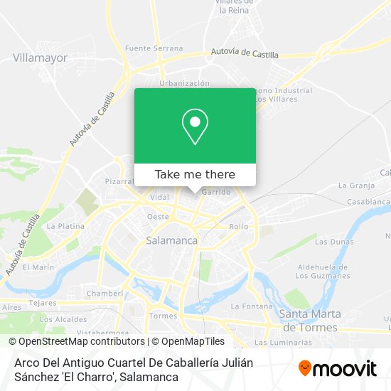 Arco Del Antiguo Cuartel De Caballería Julián Sánchez 'El Charro' map