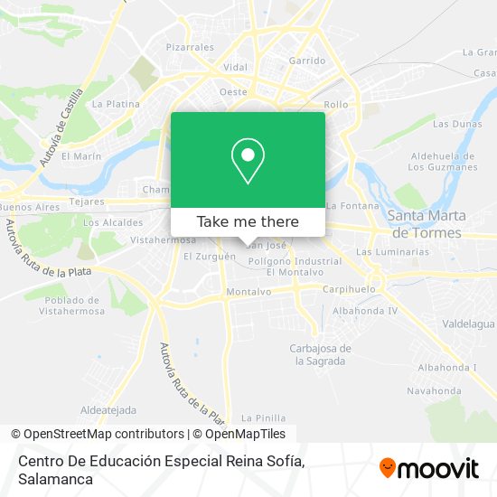 mapa Centro De Educación Especial Reina Sofía