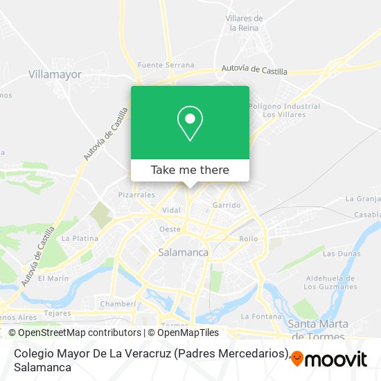 Colegio Mayor De La Veracruz (Padres Mercedarios) map